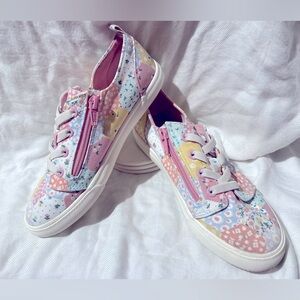 *3 for $20* Cat&Jack Patchwork Print Sneakers, Zippers/Laces, Kids 3/Womens 5.